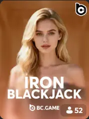 Iron Blackjack BC Game Zambia game cover